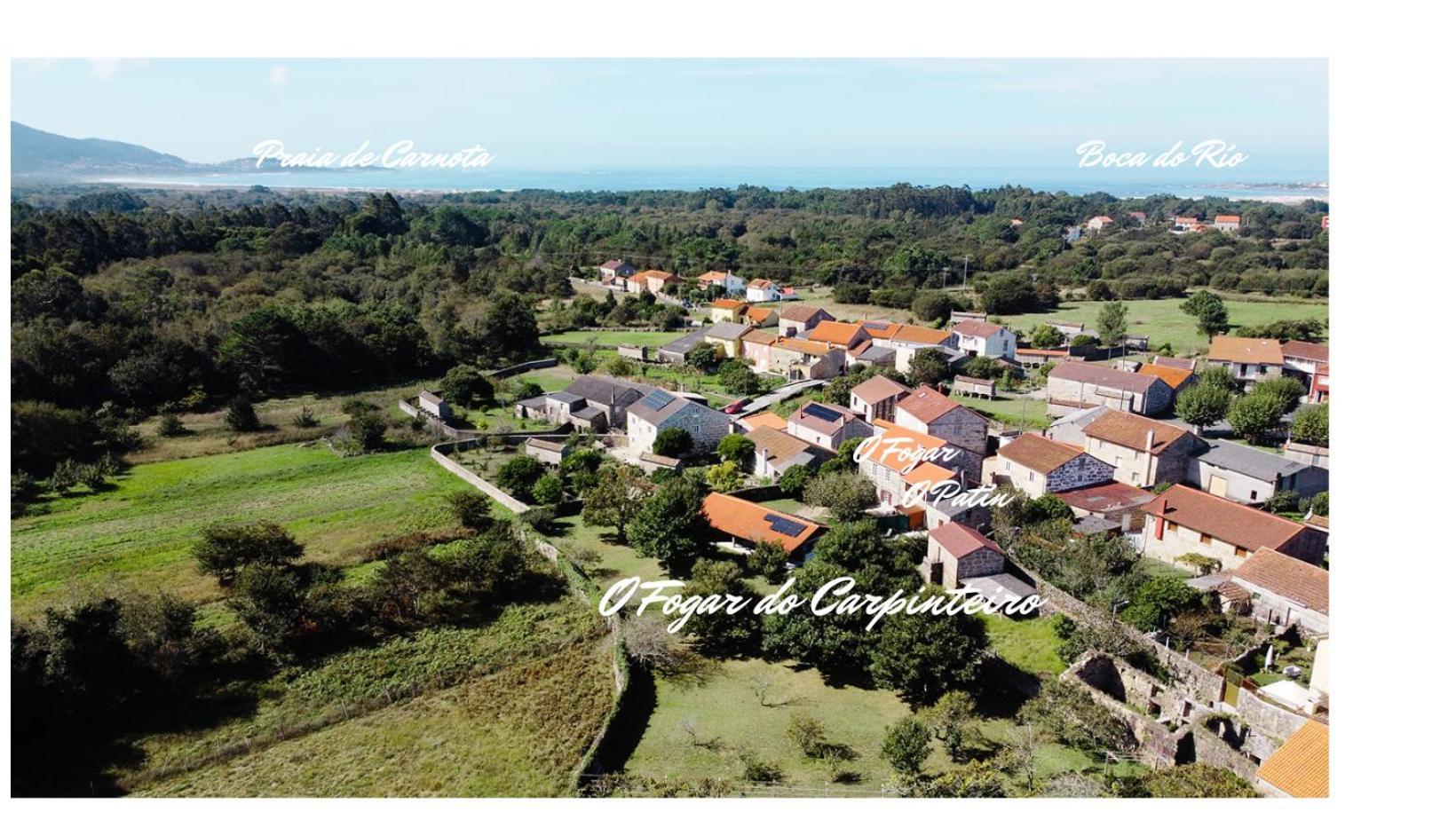 O Fogar Do Carpinteiro Villa Carnota Exterior foto